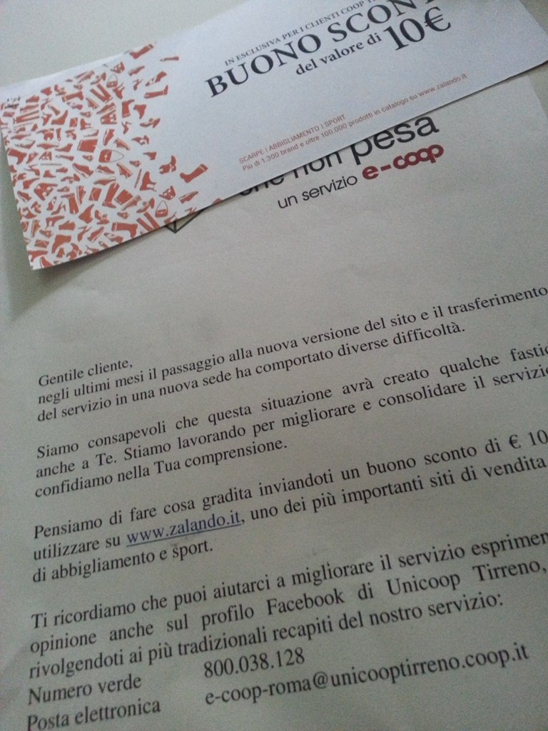 buono regalo Zalando da La spesa che non pesa